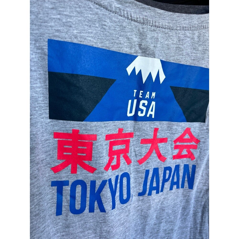 Olympic Team USA Women’s Tshirt Tokyo New Gray Olympic rings Large